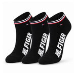 Tommy Hilfiger 3-Pack Low Cut Socks- BLK - 3 Pairs / Black / OS