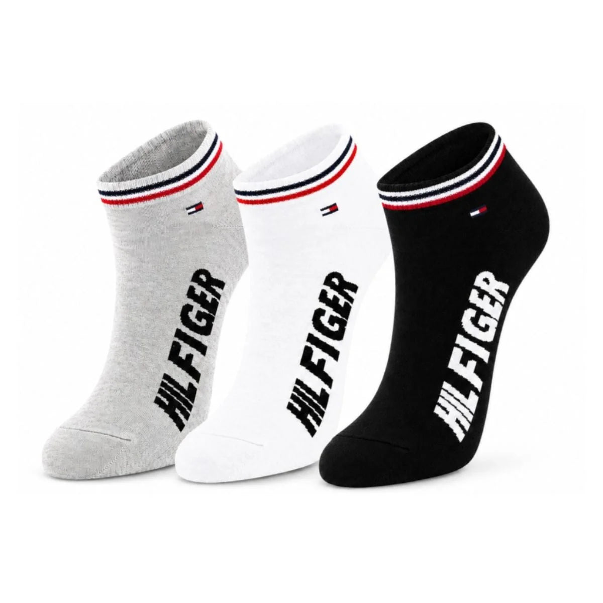 Tommy Hilfiger 3-Pack Low Cut Socks - 3 Pairs / Multi / OS