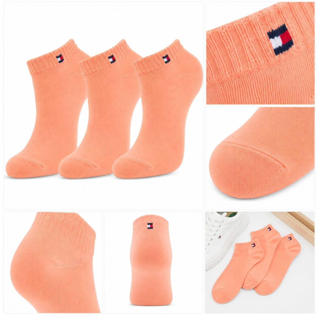 Tommy Hilfiger 3-Pack Low Cut Socks- SEM - 3 Pairs / Simone / OS