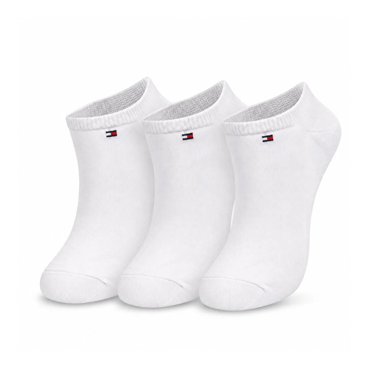 Tommy Hilfiger 3-Pack Low Cut Socks- WHT - 3 Pairs / White / OS