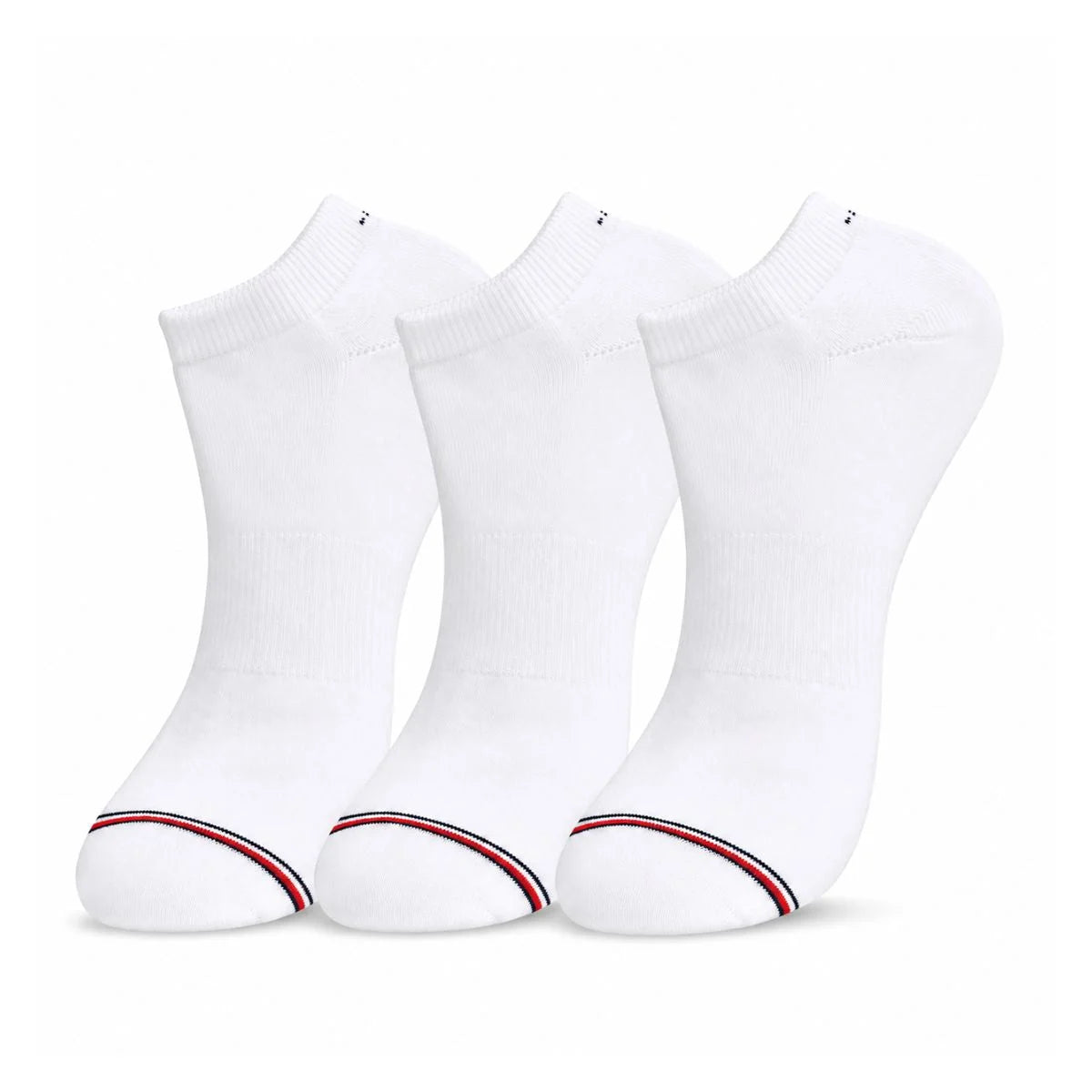 Tommy Hilfiger 3-Pack Low Cut Socks- WHT - 3 Pairs / White / OS
