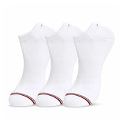 Tommy Hilfiger 3-Pack Low Cut Socks- WHT - 3 Pairs / White / OS