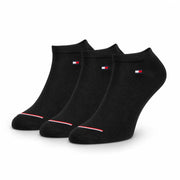 Tommy Hilfiger 3-Pack Low Cut Unisex Socks - BLK - 3 Pairs / Black / OS
