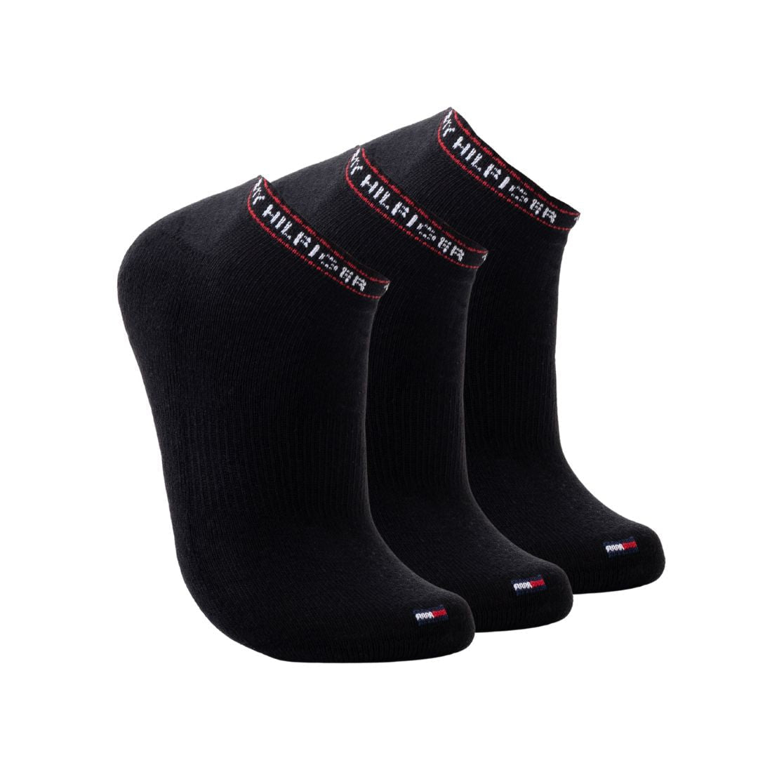 Tommy Hilfiger Ankle Flag Sock 3-Pack Socks - BLK - 3 Pairs / Black / OS