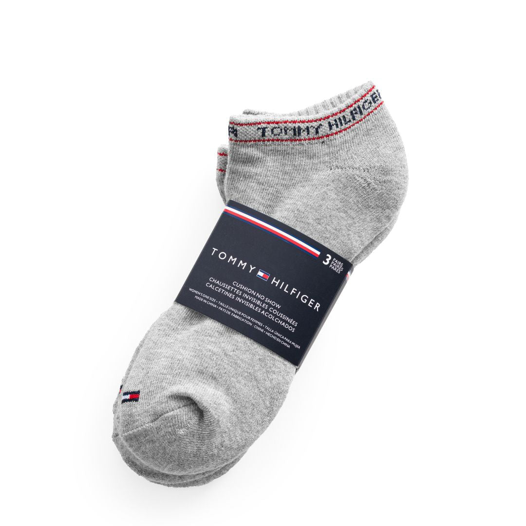 Tommy Hilfiger Ankle Flag Sock 3-Pack Socks - GRY - 3 Pairs / Gray / OS