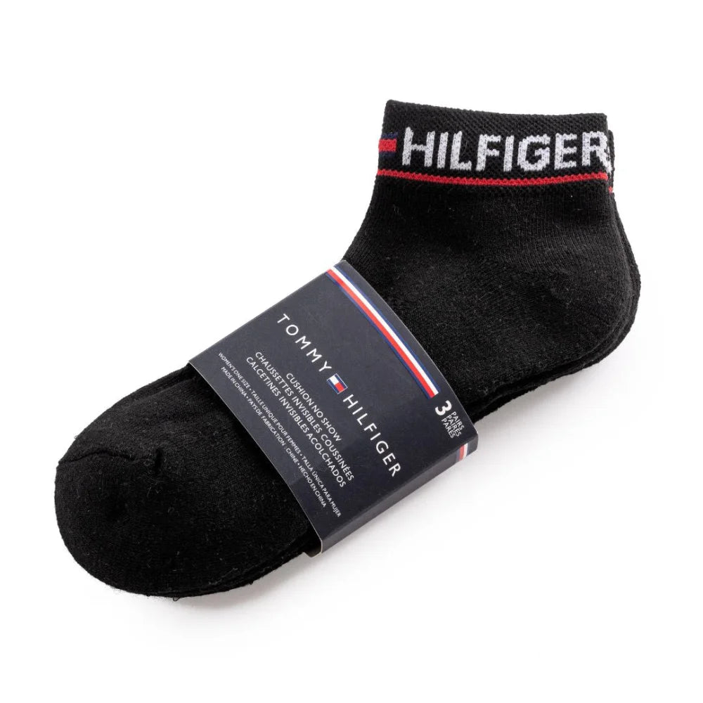 Tommy Hilfiger Ankle Sock 3-Pack Socks - BLKBLK - 3 Pairs / Black / OS