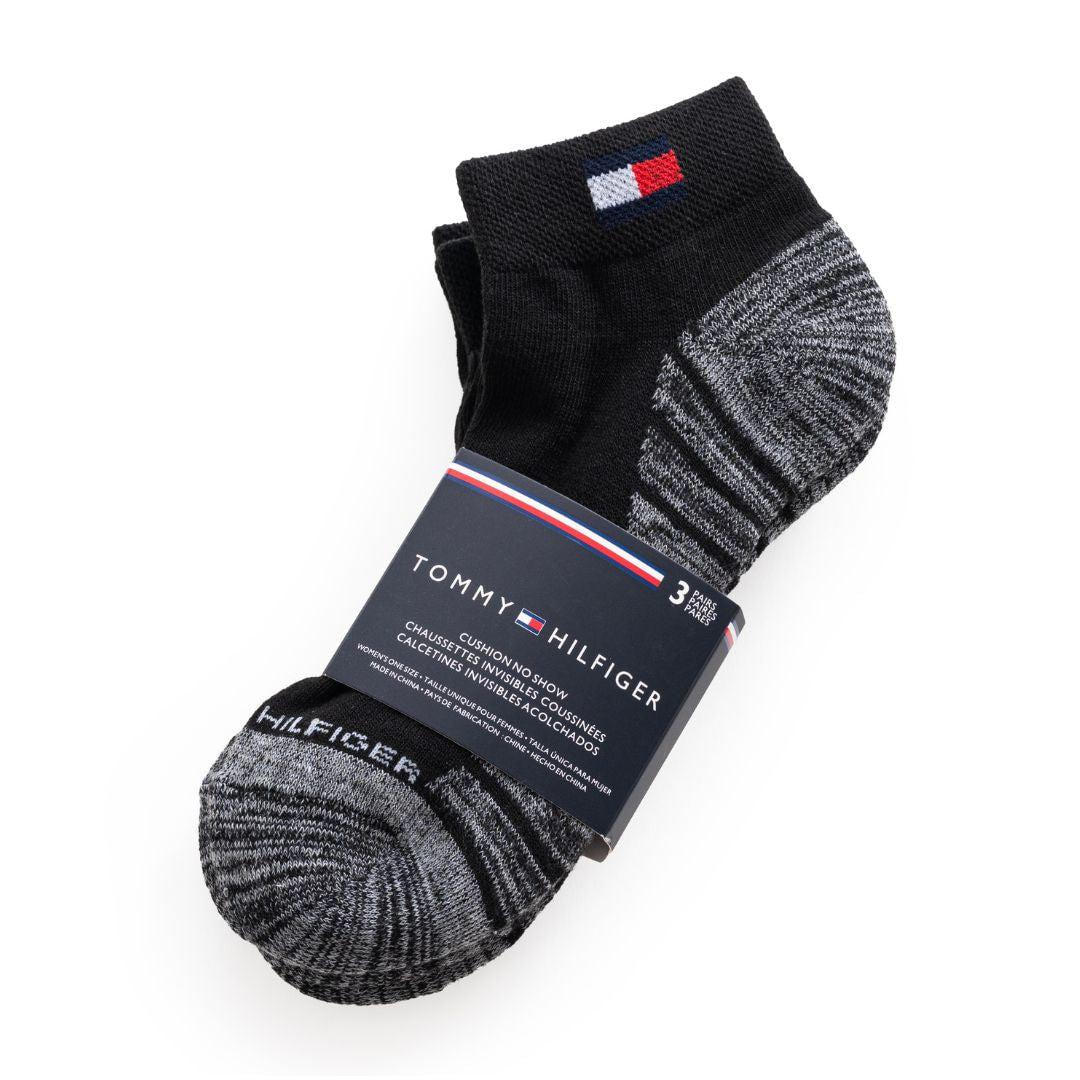 Tommy Hilfiger Ankle Sock 3-Pack Socks - BLKGRY - 3 Pairs / Black / OS