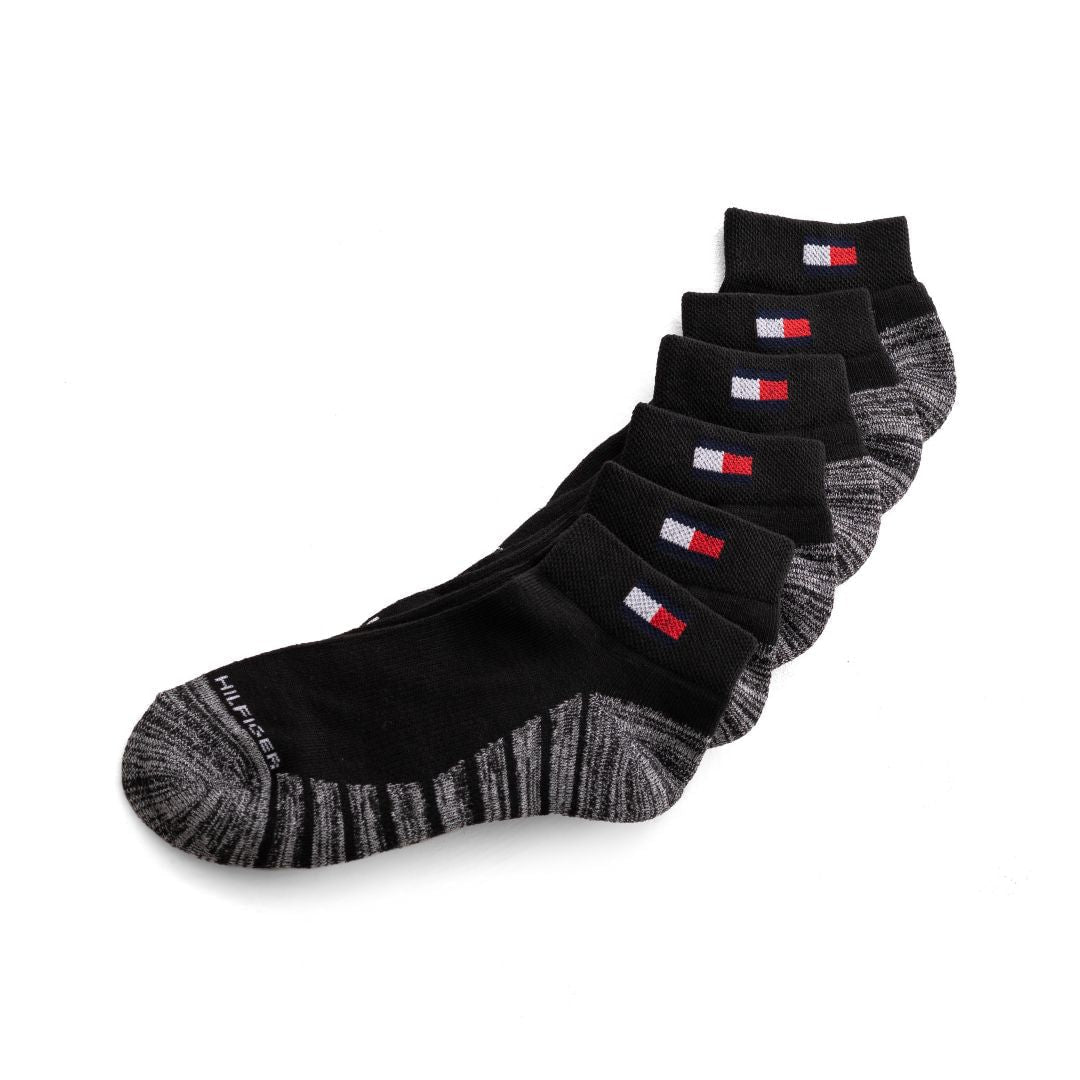 Tommy Hilfiger Ankle Sock 3-Pack Socks - BLKGRY - 3 Pairs / Black / OS