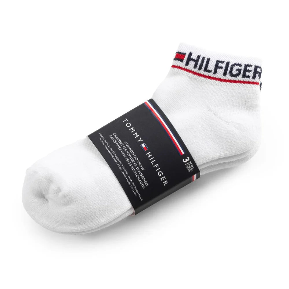 Tommy Hilfiger Ankle Sock 3-Pack Socks - WHT - 3 Pairs / White / OS