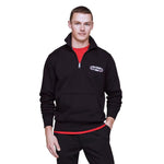 Tommy Hilfiger Archive Track Logo Half-Zip Sweatshirt Men MW0MW34382-BLK