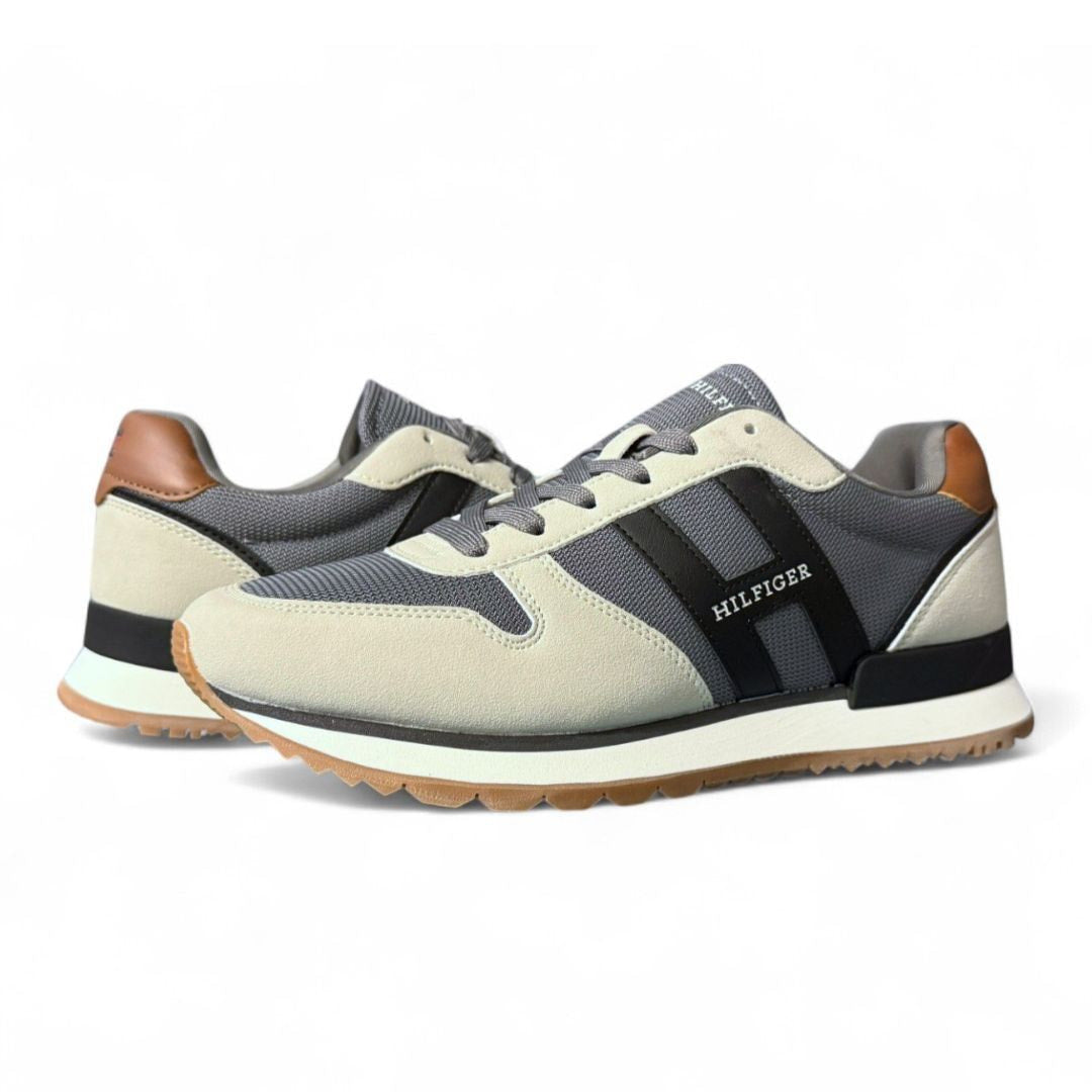 Tommy Hilfiger Atus Sneakers Men - GRYBEG - Gray/ Beige / 40