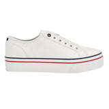 Tommy Hilfiger Balie Platform Leather Trainers Women - WHITE - Shoes