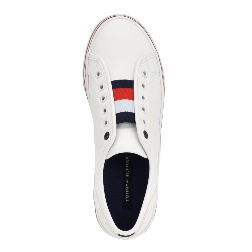 Tommy Hilfiger Balie Platform Leather Trainers Women - WHITE - Shoes