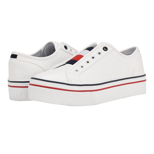 Tommy Hilfiger Balie Platform Leather Trainers Women - WHITE - White / 36 / M - Shoes