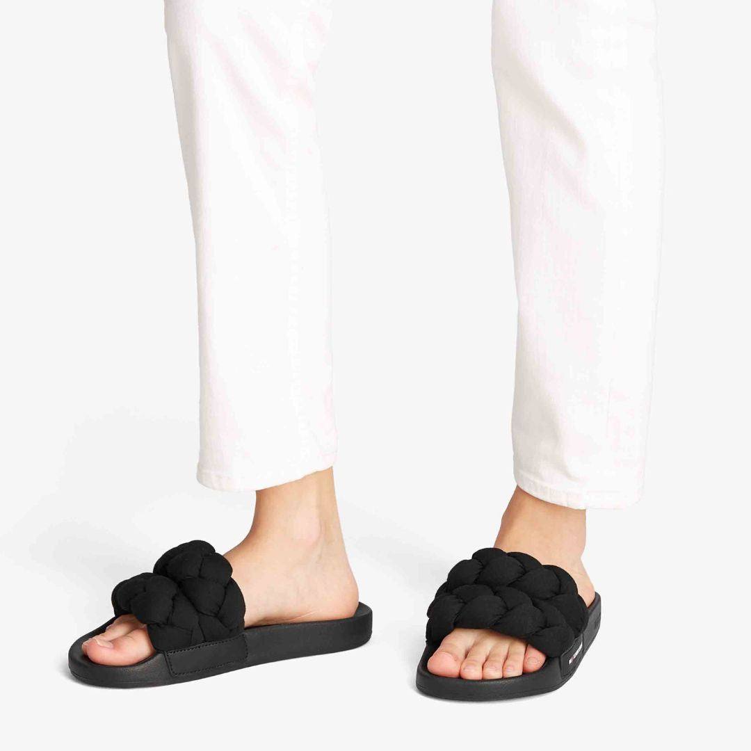 Tommy Hilfiger Braided Strap Slides EN0EN02764 BLK