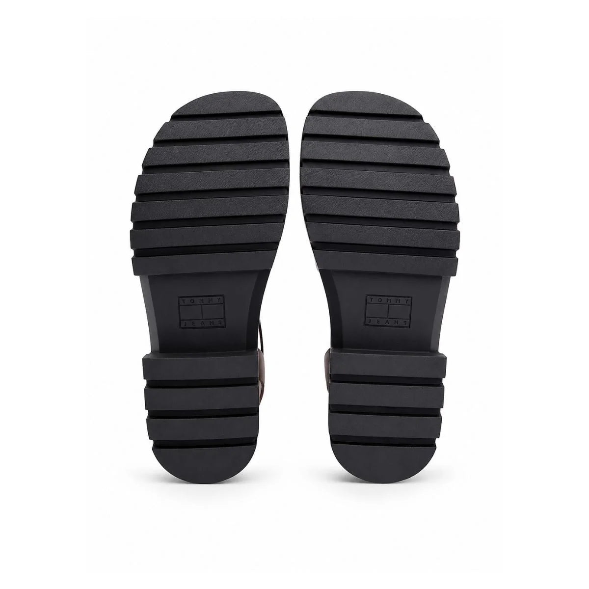 Tommy Hilfiger BUCKLE LEATHER CLEAT PLATFORM sandal Women - BLK