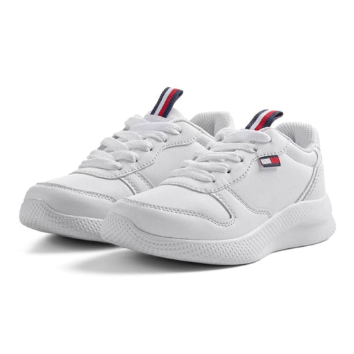 Tommy Hilfiger Cade Court Low Kids - WHT White / D Medium 30.5 Shoes