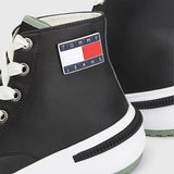 Tommy Hilfiger Chunky Cleat Leather Trainers Women - BLK - Shoes