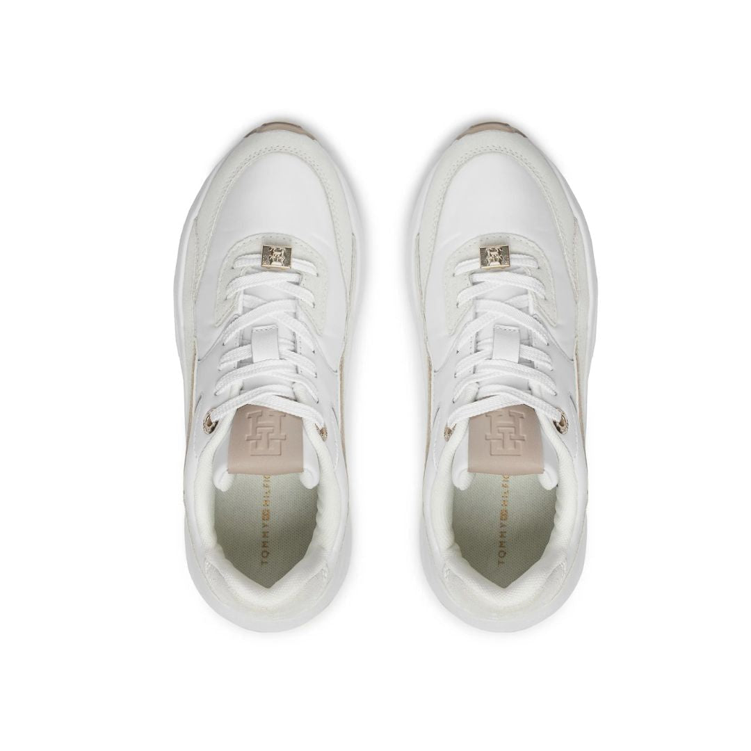Tommy Hilfiger Chunky Feminine Runner Hardware FW0FW07703-WHTBEG