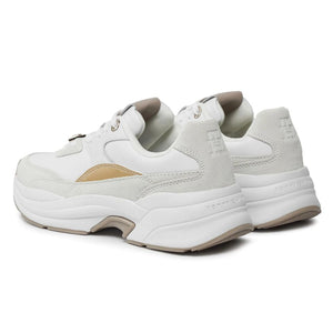 Tommy Hilfiger Chunky Feminine Runner Hardware FW0FW07703-WHTBEG
