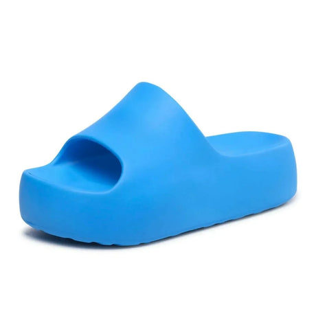 Tommy Hilfiger Chunky Flatform Pool Slides - BLU - Blue / 35-36 - Shoes