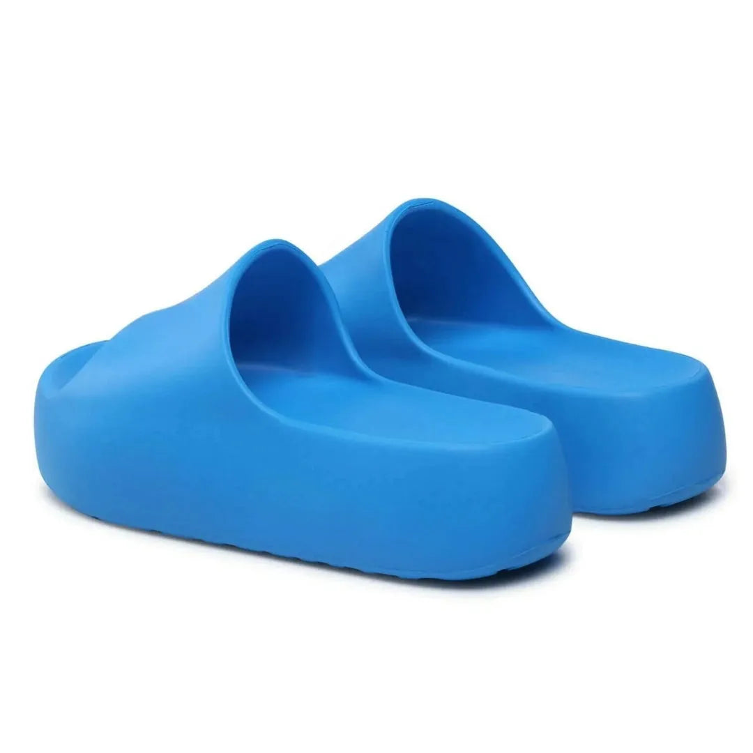 Tommy Hilfiger Chunky Flatform Pool Slides - BLU - Shoes
