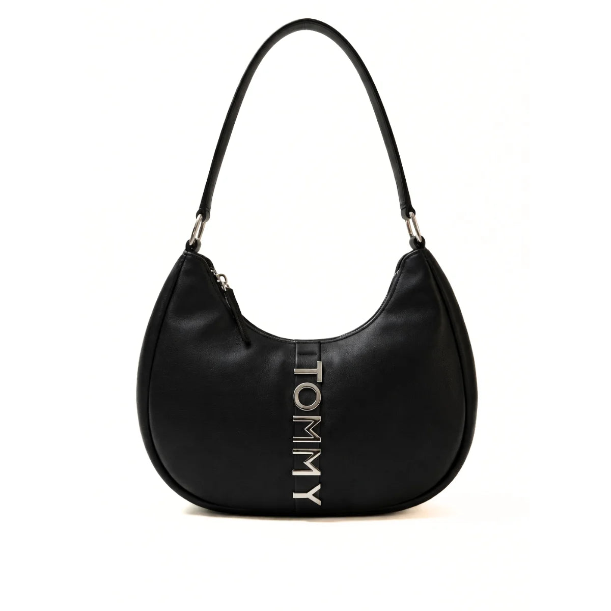 Tommy Hilfiger City Metal Logo Shoulder Bag - BLK - Black