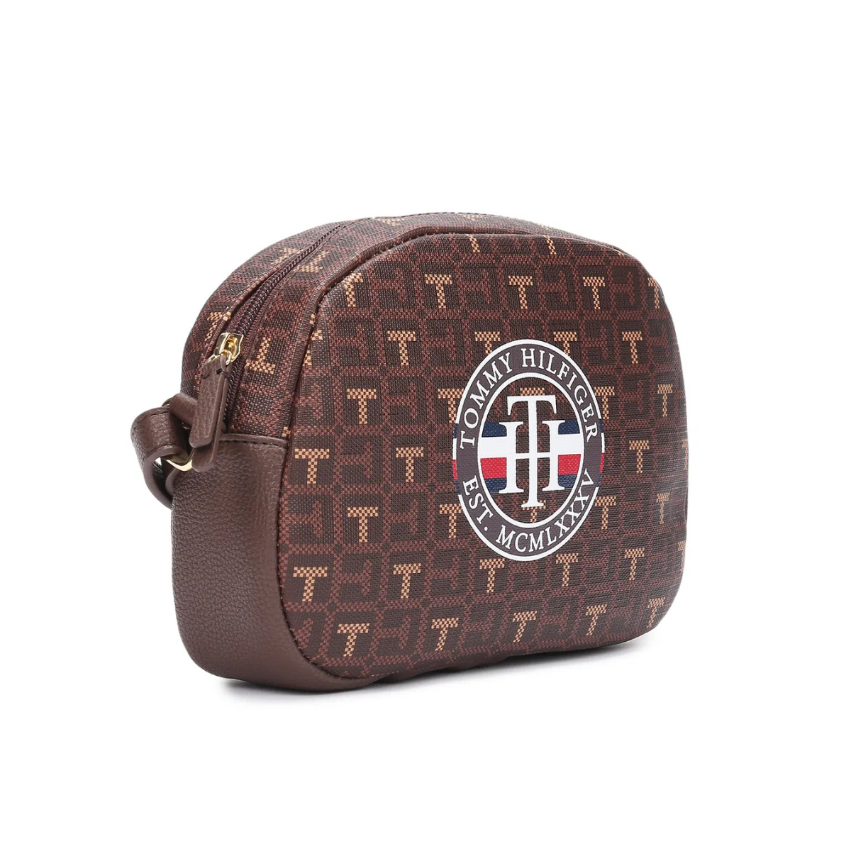 Tommy Hilfiger Coated Square Monogram Crossbody women - BRN - Brown