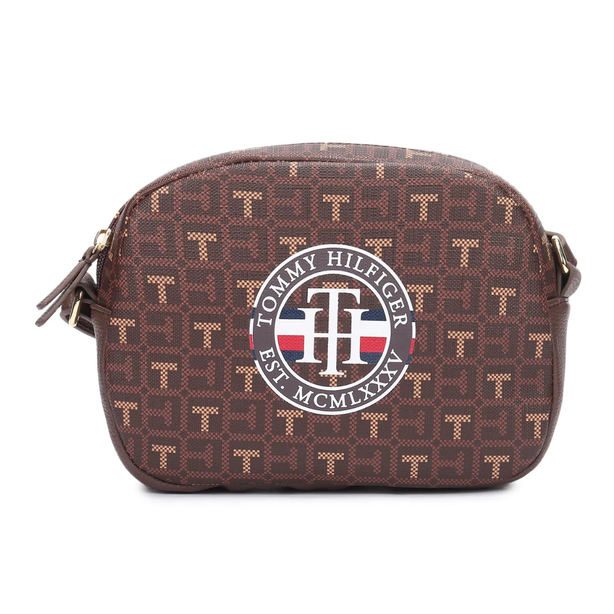 Tommy Hilfiger Coated Square Monogram Crossbody women - BRN - Brown