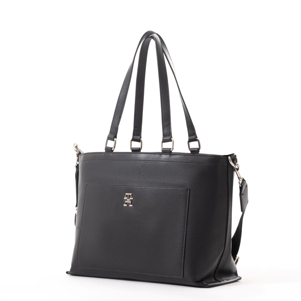 Tommy Hilfiger Corporate TH Monogram Tote AW0AW16704-BLK - Black