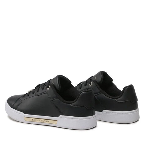 Tommy Hilfiger Court Sneaker Golden TH Women - BLK - Shoes