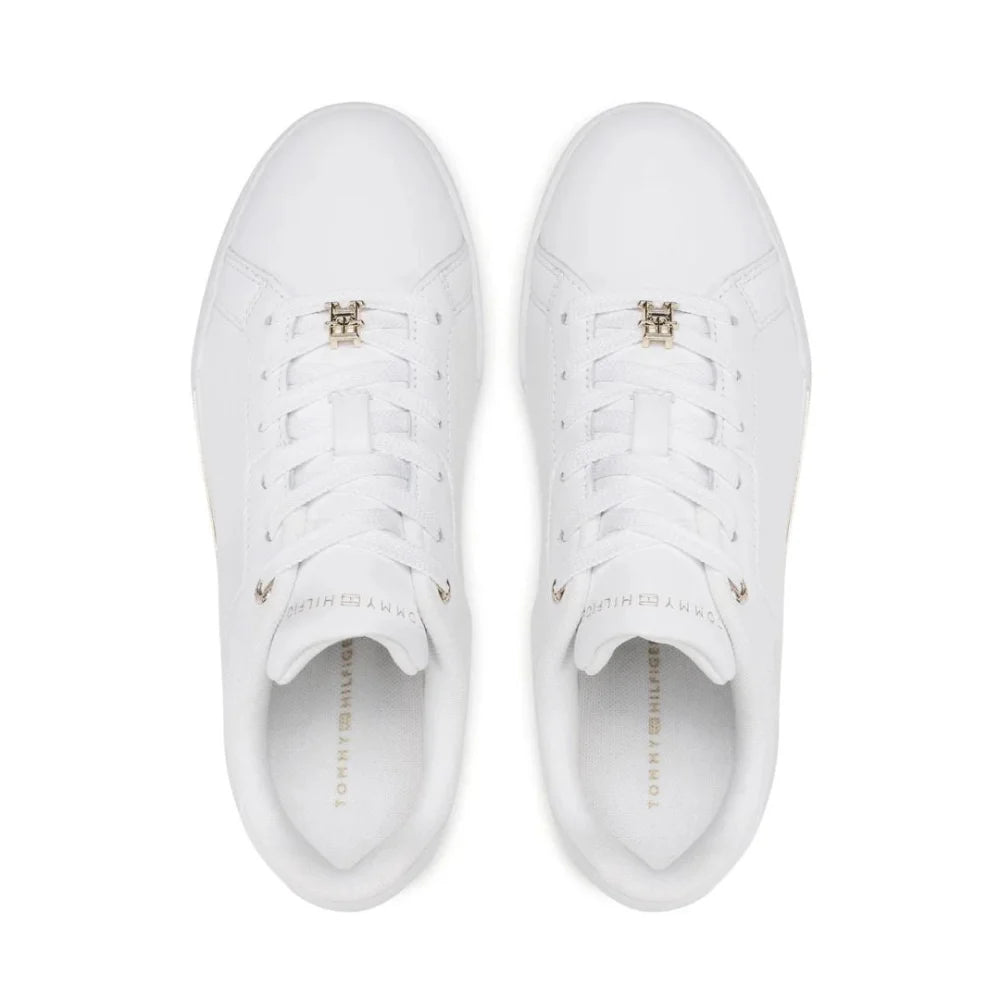 Tommy Hilfiger Court Sneaker Golden TH Women - WHT