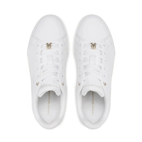 Tommy Hilfiger Court Sneaker Golden TH Women - WHT