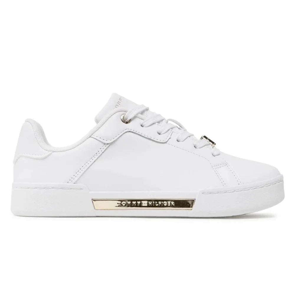 Tommy Hilfiger Court Sneaker Golden TH Women - WHT