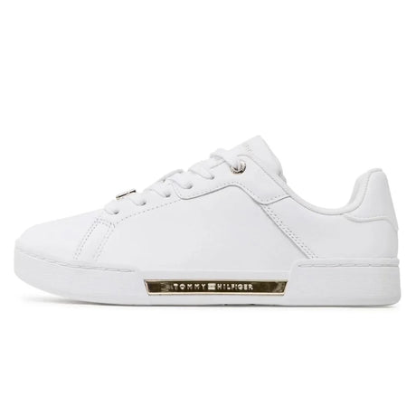 Tommy Hilfiger Court Sneaker Golden TH Women - WHT