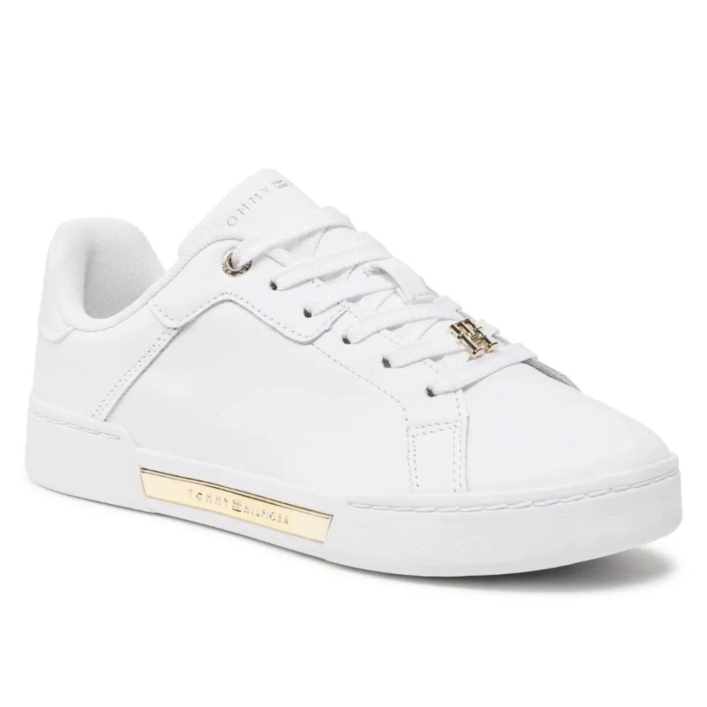 Tommy Hilfiger Court Sneaker Golden TH Women - WHT - White / 35