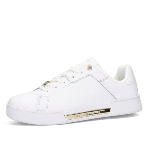 Tommy Hilfiger Court Sneaker Golden TH Women - WHT - White / 36 - Shoes