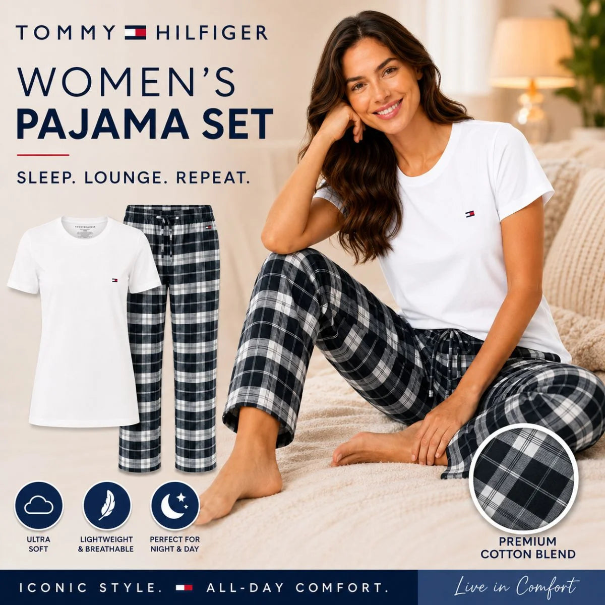 Tommy Hilfiger Cozy Lounge Pajama Set