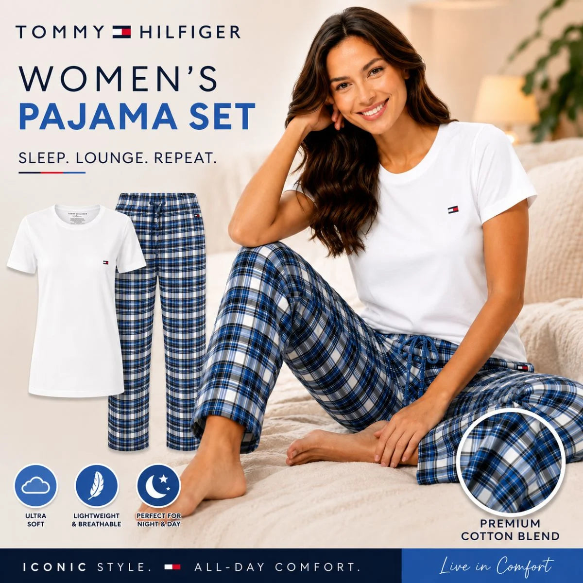 Tommy Hilfiger Cozy Lounge Pajama Set