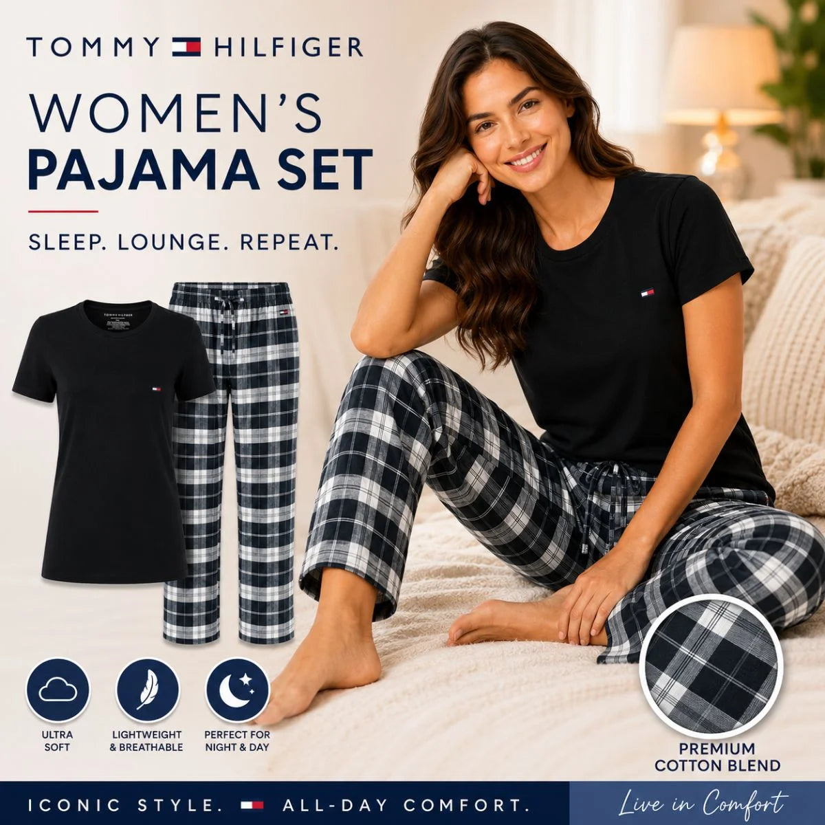 Tommy Hilfiger Cozy Lounge Pajama Set