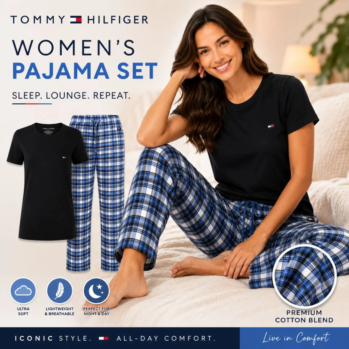 Tommy Hilfiger Cozy Lounge Pajama Set