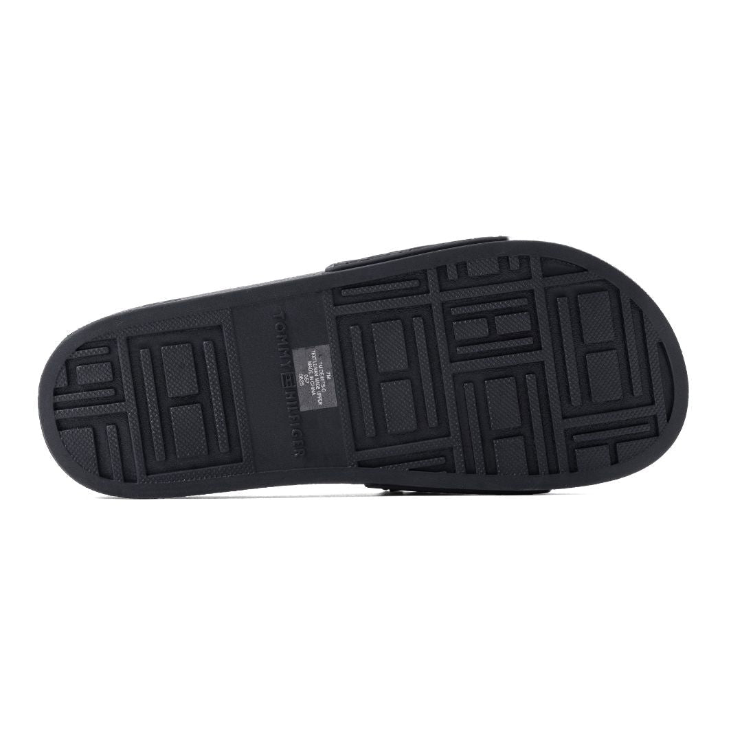 Tommy Hilfiger Dewts TH Monogram Slides Men - BLKWHT