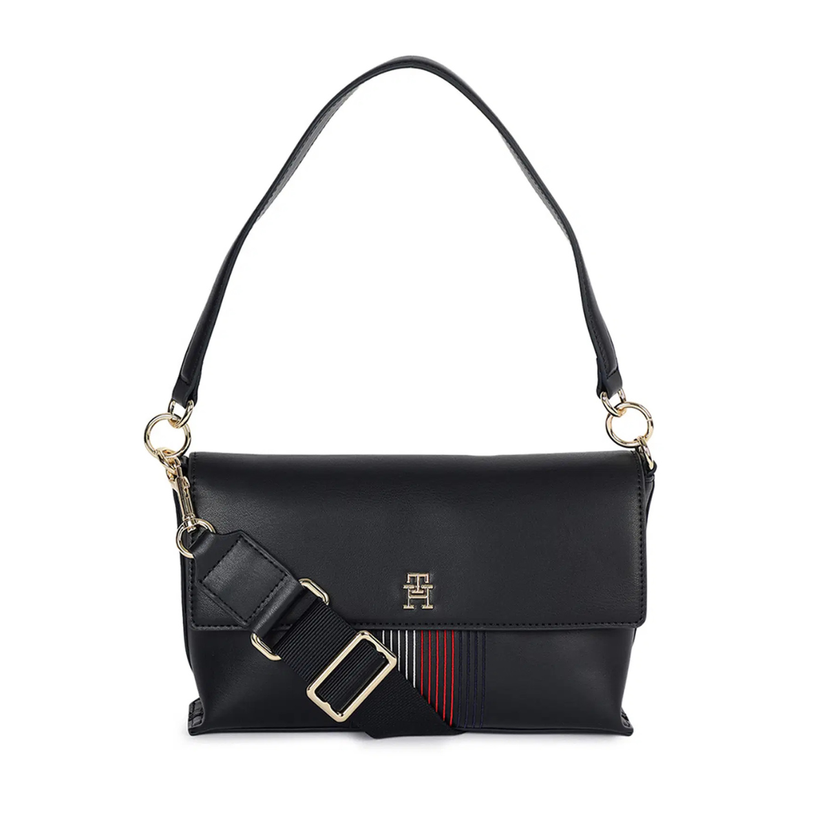 Tommy Hilfiger Distinct Shoulder Bag Corp - BLK - Black