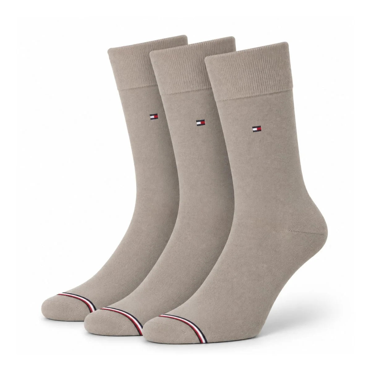 Tommy Hilfiger Dress Men Socks - 3 Pairs / Beige / OS