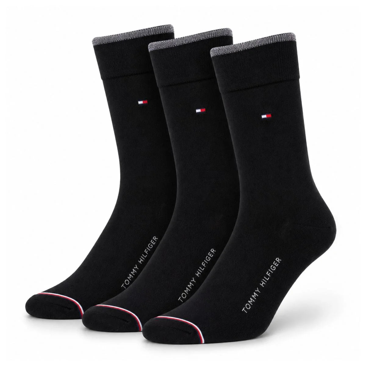 Tommy Hilfiger Dress Men Socks - 3 Pairs / Black / OS