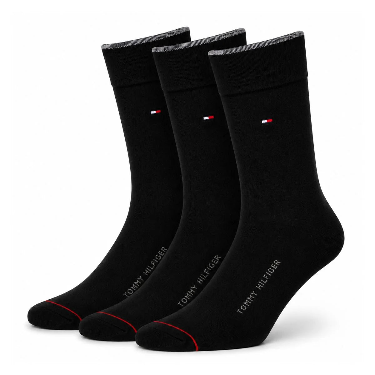 Tommy Hilfiger Dress Men Socks - 3 Pairs / Black / OS
