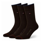 Tommy Hilfiger Dress Men Socks - 3 Pairs / Brown / OS