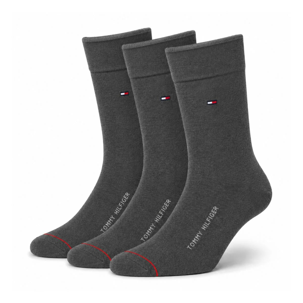 Tommy Hilfiger Dress Men Socks - 3 Pairs / Dark Gray / OS