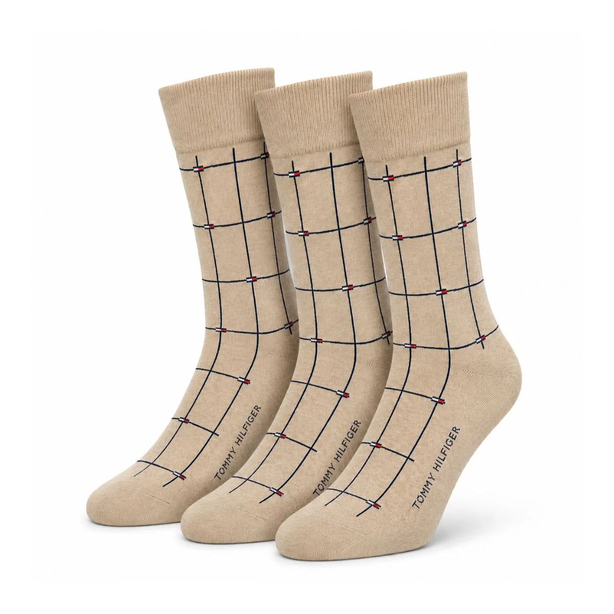 Tommy Hilfiger Dress Men Socks - 3 Pairs / Sand C1 / OS