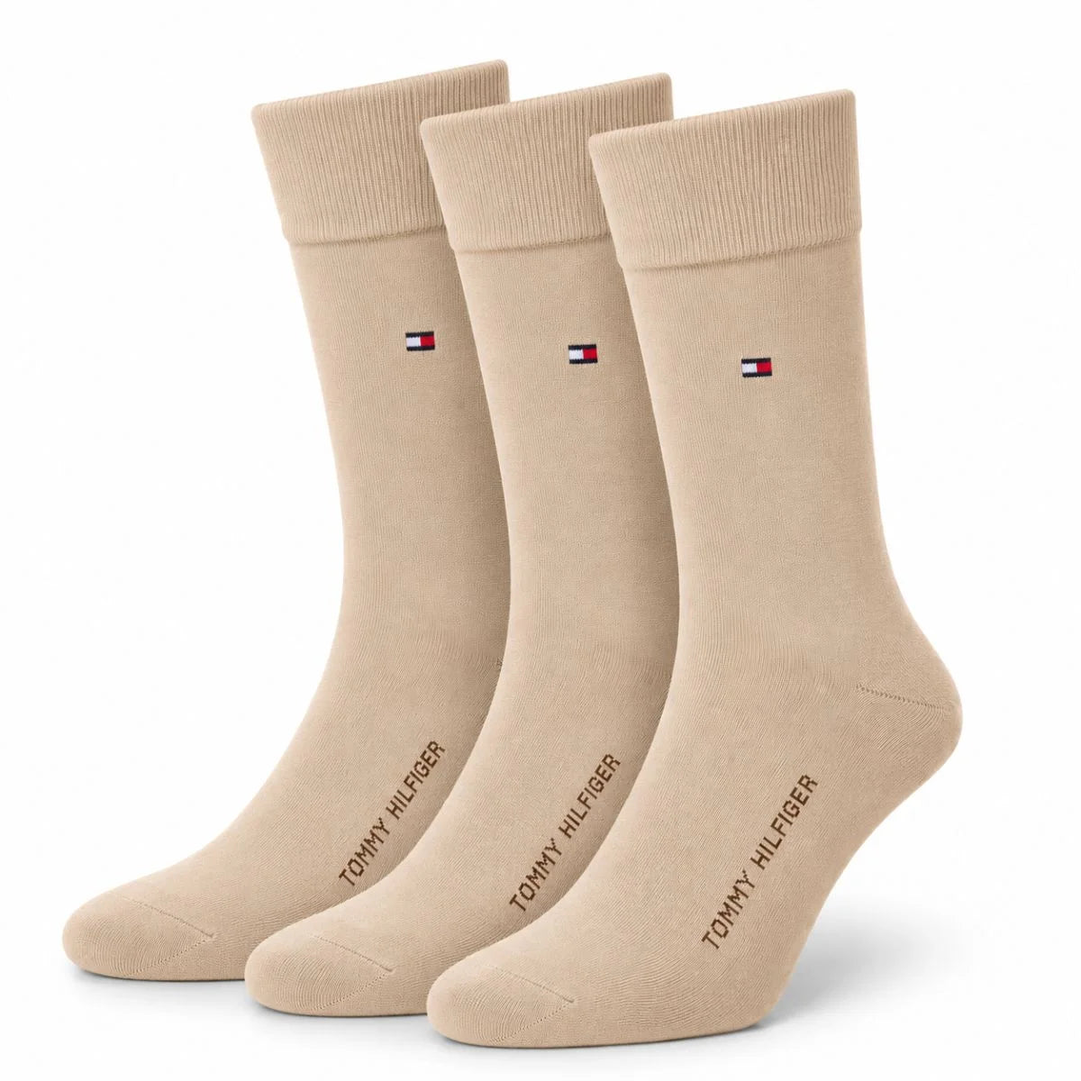 Tommy Hilfiger Dress Men Socks - 3 Pairs / Sand / OS